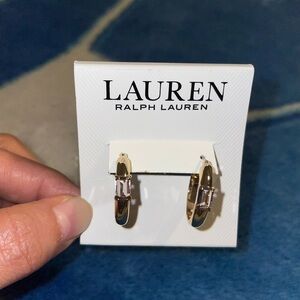Ralph Lauren Gold and Silver Hoop Earrings